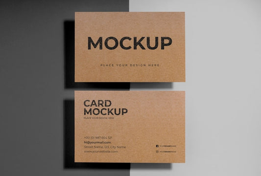 8.2x5 cm Kraft Business Card